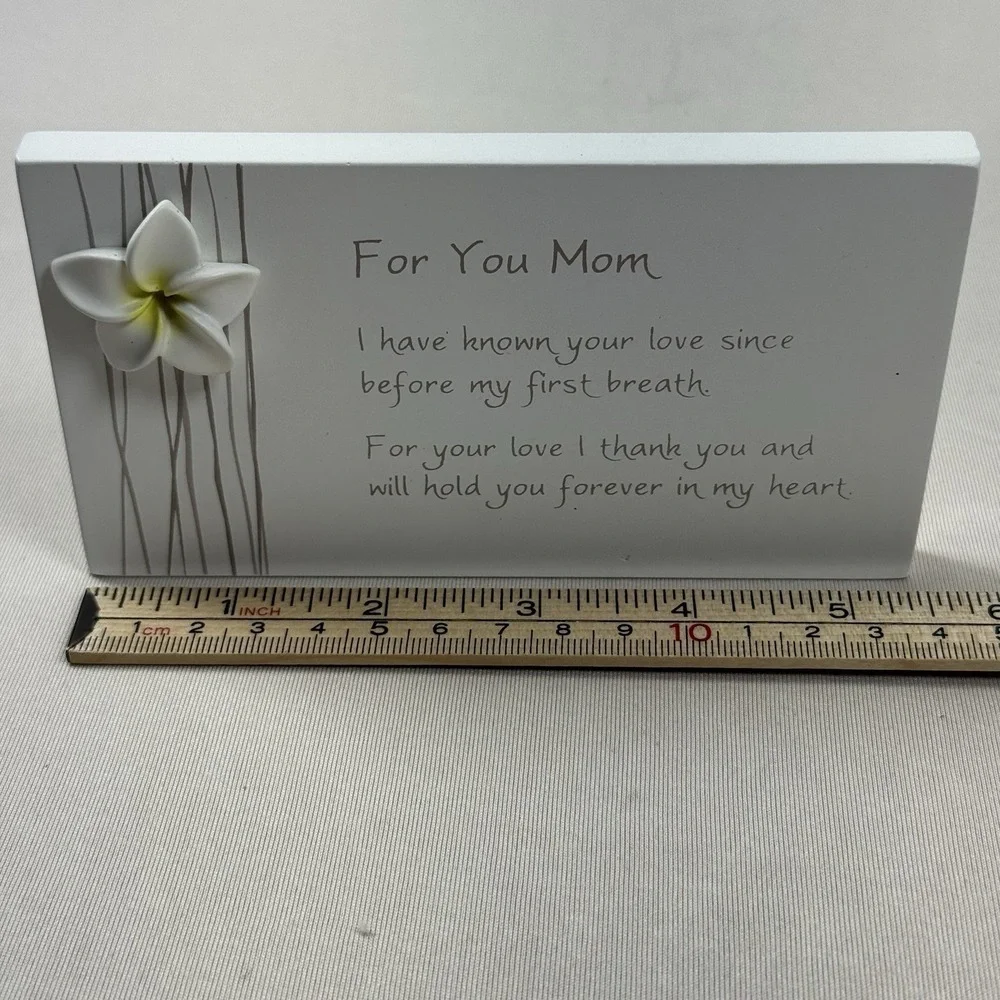 For You Mom…white Plaque With Stand‎ - New